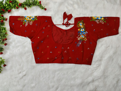 Srija collection Round Neck Women Blouse