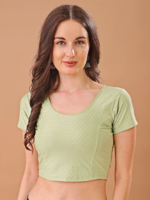 PRIYANKA TEXTILES U-Neck Women Blouse