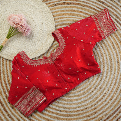 Modern Mughals U-Neck Women Blouse