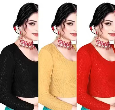 ANUPRIT CREATION Round Neck Women Blouse