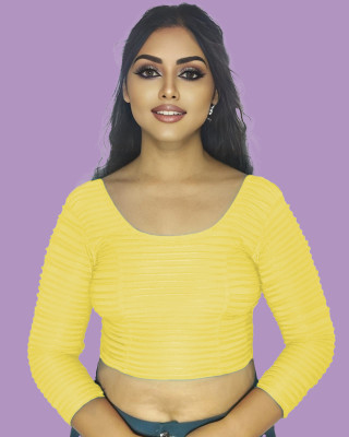 PU Fashion U-Neck Women Blouse