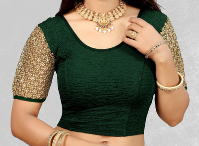 ZINGTROVE Round Neck Women Blouse