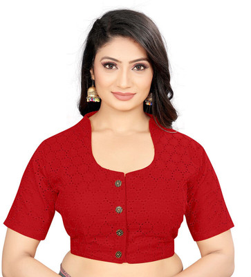 M R Apparels U-Neck Women Blouse