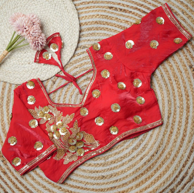 Niraj Creations V-Neck Women Blouse