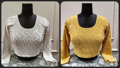 GROWMORE CREATION Round Neck Women Blouse