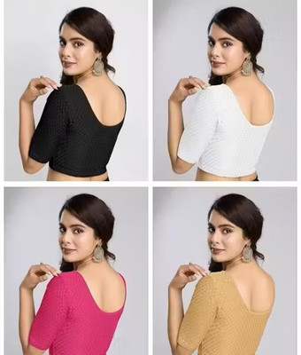 ANUPRIT CREATION U-Neck Women Blouse