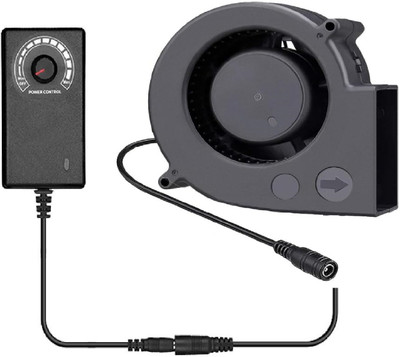 Enormity 12V Blower Fan with High Airflow, Variable Speed Controller 110V/220V AC Plug Forward Curved Air Blower(Corded)