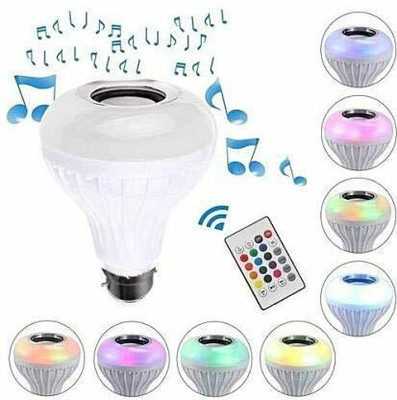RENTOOR LED Light Bulb Colourful Built-in Audio Speaker Music Player 12 W Bluetooth. 5 W Bluetooth Home Audio Speaker(White, 4.2 Channel)