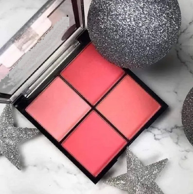 Wiffy 4 in 1 Pink Four Color Blusher Palette Face natural and long lasting blusher(Multicolor)