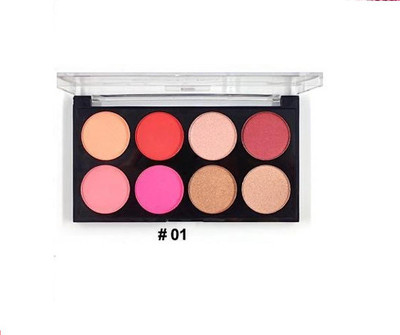 FLENGO Pro Blush Palette with highly blendable shades | Pigmented Cheek Blush Shade-1(Shade-1)