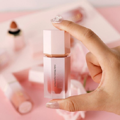 Herrlich Matte Liquid Blush Facial Blush Cream Waterproof Lasting Multi-purpose Cheek(PEACH)