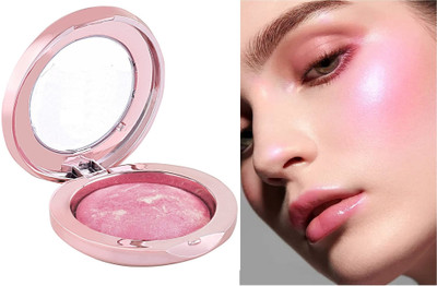 DARVING 2 in 1 highlighter and blusher palette shimmery look Highlighter(pink)