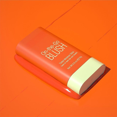 nn Lightweight and Long Lasting Key Blusher Multi-Use Makeup Blush Stick(orange)
