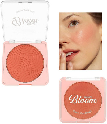 nuvya Natural Look Blusher for All Skin Types S1(Salmon)