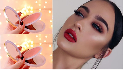 Jiwoo Professional Matte Blusher Makeup Cheeks Face Soft Blusher(coral brown)