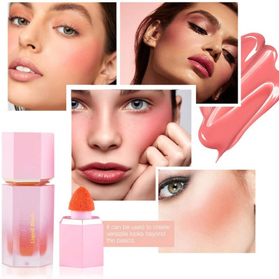 Vyomiris Liquid Blush for Cheeks, Soft Cream Liquid Blush(rose)
