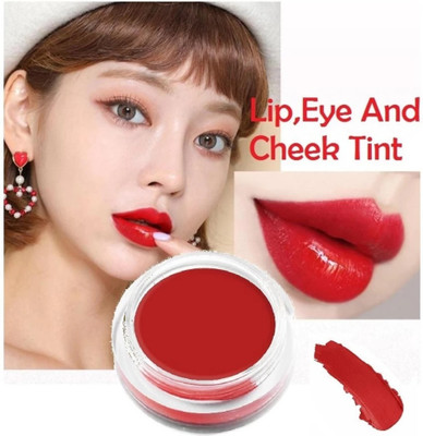 HUZURLU Lip And Cheek Tint Tinted Lip Balm For Girls - Lip Tint Cheek Blush(HARDLY)