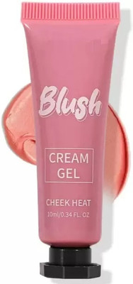AFARAXIA New High Pigmented Soft Cream Blush for Cheeks, Long LastingMakeup Blusher(drack pink)
