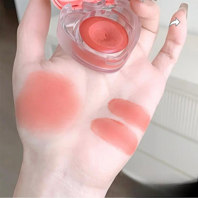 Color Castle Heart Shape Blush Highly Pigmented | Long Lasting 3 in 1 Lip & Cheek & Eye Tint(Peach Me Up)