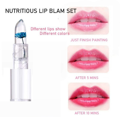 tanvi27 3 in 1 Cheeks Lips Eyes Moisturing Face Blush Multi-Use Lipstick For All Skin(Blue Flower)