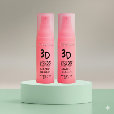 Divyaan 3D Pink Spray Blush Korean Liquid Blusher Longlasting Lightweight Cheek Tint 2p(Pink)