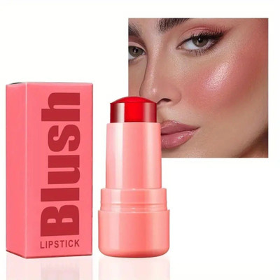manasona Water Tint Jelly Lipstick, Moisturizing Long-Lasting Color Cheek(RED)