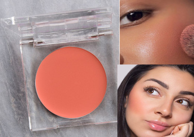HUZURLU Highly Pigmented Velvete Matte blusher(coral peach)