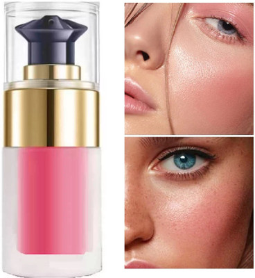 YAWI MAKE UP BASE LIQUID SHINE GLOW PINK BLUSHER FOR FACE(ROYAL PINK)