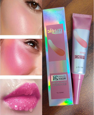 manasona High Pigmented Soft Cream Blush for Cheeks, Long LastingMakeup Blusher(Pink)