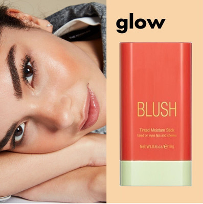 THTC Cream Blush Stick - Multi-Use Makeup Stick for Cheeks & Lips(orange)