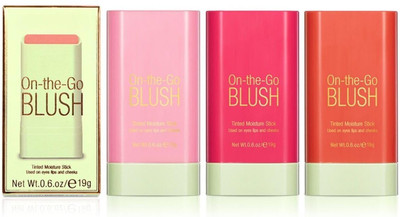 HUDAMOJI On-the-Go Makeup Blush Stick | Solid Moisturizer Stick | Multi-Use(Long Lasting Cream Blusher Stick)