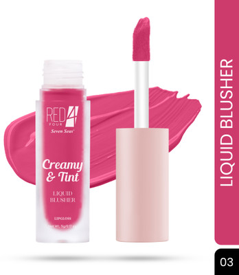 RED4 Creamy and Tint Liquid Blusher & Lip Gloss(03)