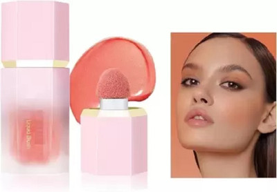 GABBU 3 in 1 Cheeks Lips Eyes Moisturing Face Blush Multi-Use For All Skin(peach)