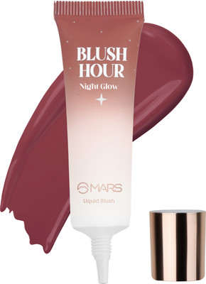 MARS Liquid Blush Hour | Dewy-Matte Finish | Highly Pigmented | Long-Lasting Formula(06-NIGHT GLOW)