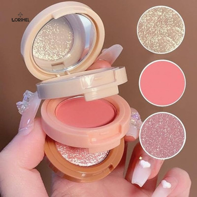 LORSHEL 3 in 1 Blusher Highlighter Eyeshadow Palette Kit Sophisticated(Multicolor)
