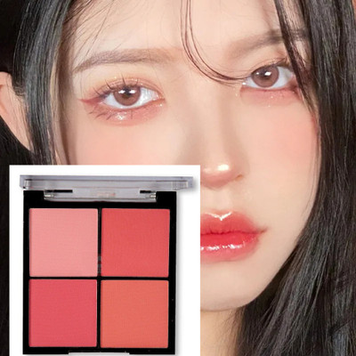 Sheny New 4 Colors Cheek Touch Blusher Palette High Quality (MULTICOLOR)(MULTICOLOUR)