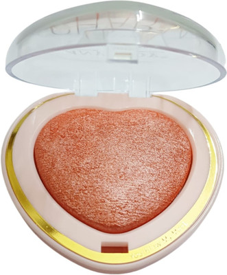 WECHARMERZ Matte & Shimmer Pressed Baked Orange Blusher Palette(Shade-01)