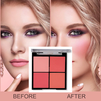Sheny LIGHT BEAUTY MATTE FINISH MULTICOLOR 4 IN 1 BLUSHER(MULTICOLOUR)