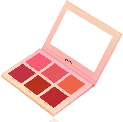 Nyn TYA Professional 6 Color Touch Blush Palette Make Your Cheeks More Rosy(The Swiss Glossy Matte Pigmented Blush Edition)