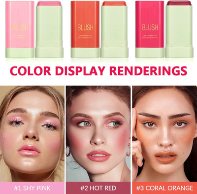 GFSU - GO FOR SOMETHING UNIQUE Multi-Use Makeup Blush Stick, Makeup for Eyes Lips Cheek(multicolor)