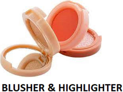 Lui Pui trending best 3 in 1 blusher & highlighter makeup(multicolor)