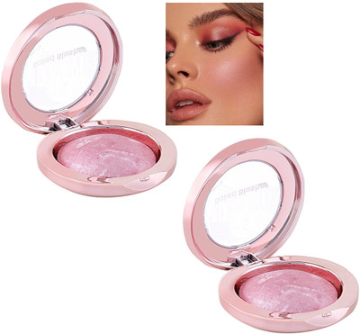 REIMICHI Glow Illuminating Blusher Highlighter Glowy & Long lasting Blusher(PINK)