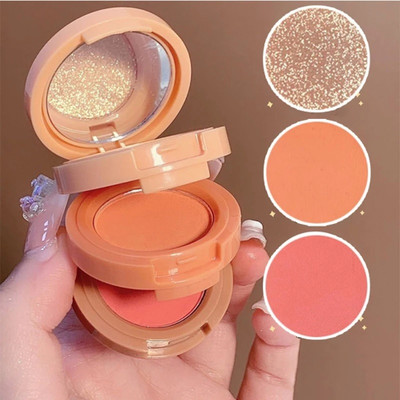 urbanfox 3-in-1 Makeup Palette: Blush, Highlighter for a Redness and Glowing Look(MULTICOLOR)