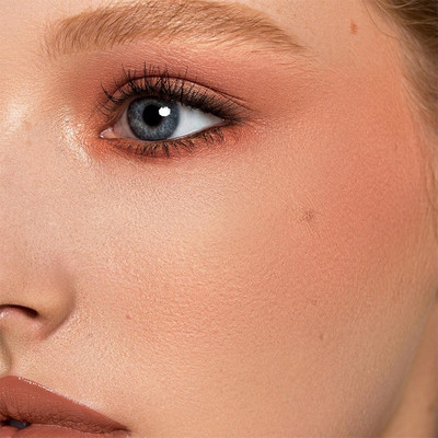 Emijun Matte Soft Light Face Blush and Blusher With Mushroom Puff(peach)