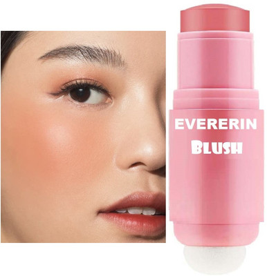 EVERERIN Highly Pigmented Lightweight & Long-Lasting Multiuse Blush Stick(Peach Orange)