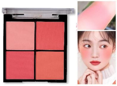 winry 4 in 1 Face Makeup Blusher Palette for Girls(MULTICOLOUR)