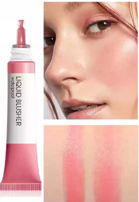 AFARAXIA Cream Blush Makeup Lightweight Velvet Mousse Texture Peach(peach)