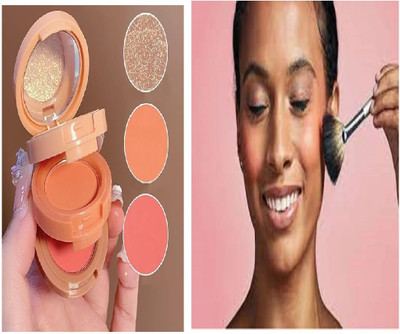 Lui Pui blusher long lasting perfect nice for face powder pack of 1(multicolor)