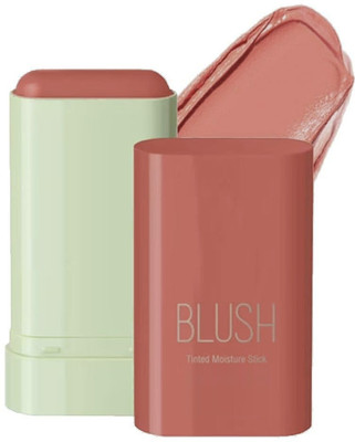 Latixmat Makeup Blush Stick Multi-Use Waterproof Creamy Blusher Stick(Coral Brown)