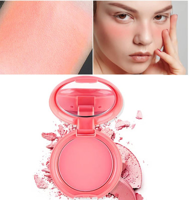BLUEMERMAID Face Blusher for Face Makeup | Matte Finish, Highly Pigmented With Brush(PINK)